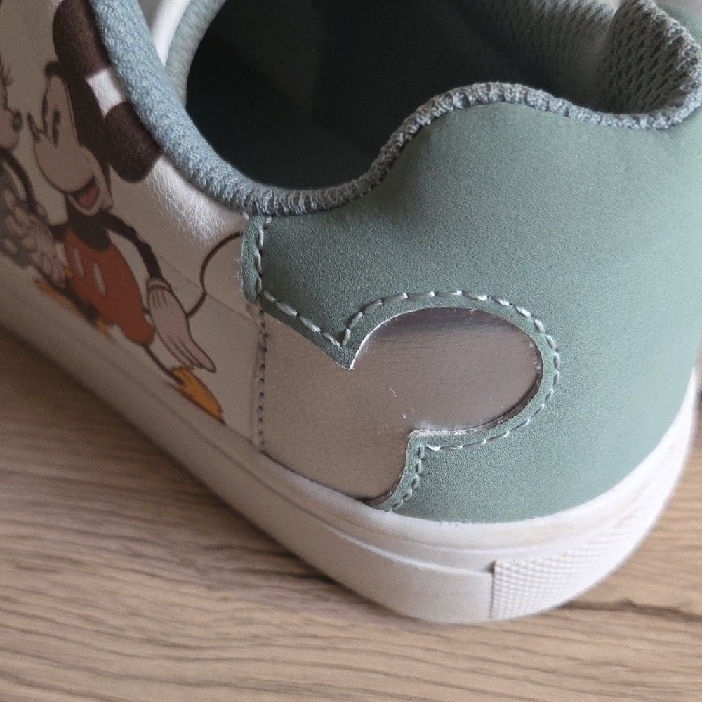 Disney White MINNIE & MICKEY Sneakers (Fits 7.5-8) - Picture 5 of 14
